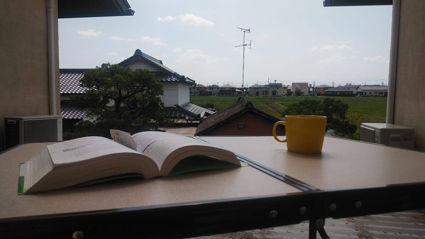 休日はテラスで過ごす